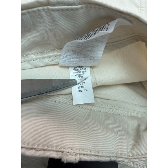 Banana Republic Womens Chino Parachute Pants 14 Beige Wide Leg Adjustable NWOT - Picture 9 of 15